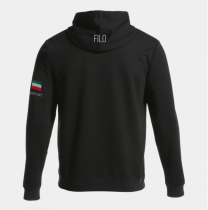 FILO SZURKOLÓI KAPUCNIS PÚLÓVER FEKETE