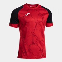 JOMA HISPA V FELSŐ RÖVID UJJÚ PIROS-FEKETE