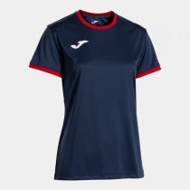 JOMA COMBI PREMIUM NŐI FELSŐ RÖVID UJJÚ SÖTÉTKÉK-PIROS
